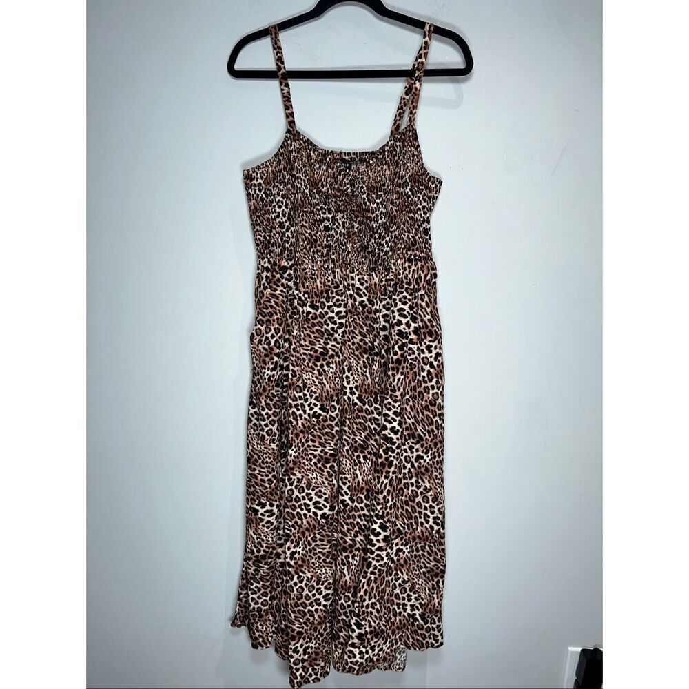 Torrid Midi Challis Sweetheart Smocked Bust Dress size 2